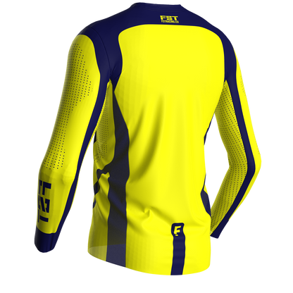 Motocross jersey PRO Yellow - with mesh in sides