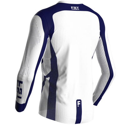 Motocross jersey PRO White - with mesh in sides