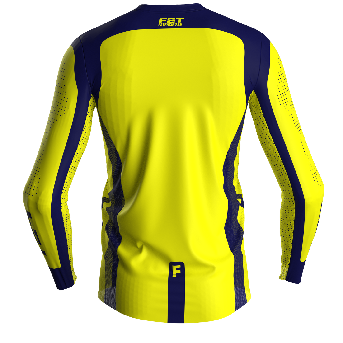 Motocross jersey PRO Yellow - with mesh in sides