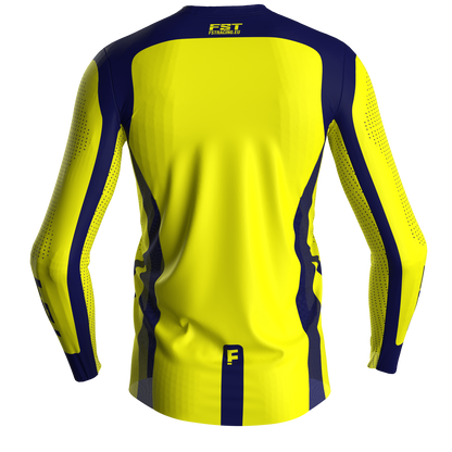 Motocross jersey PRO Yellow - with mesh in sides