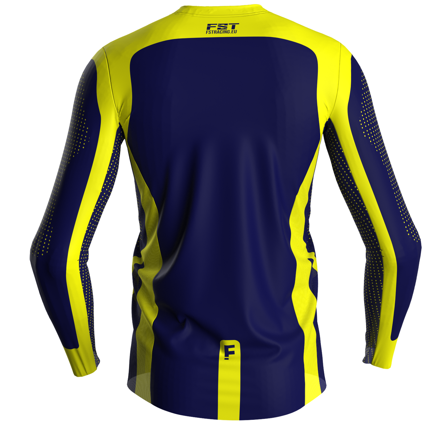 Motocross jersey PRO Blue/Yellow - with mesh in sides