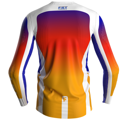 Motocross jersey PRO Sunset - with mesh in sides