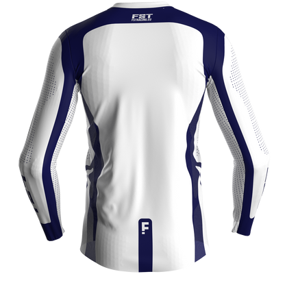 Motocross jersey PRO White - with mesh in sides