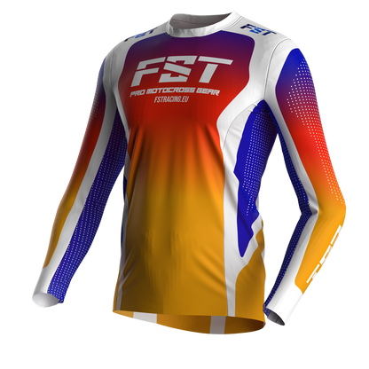 Motocross jersey PRO Sunset - with mesh in sides