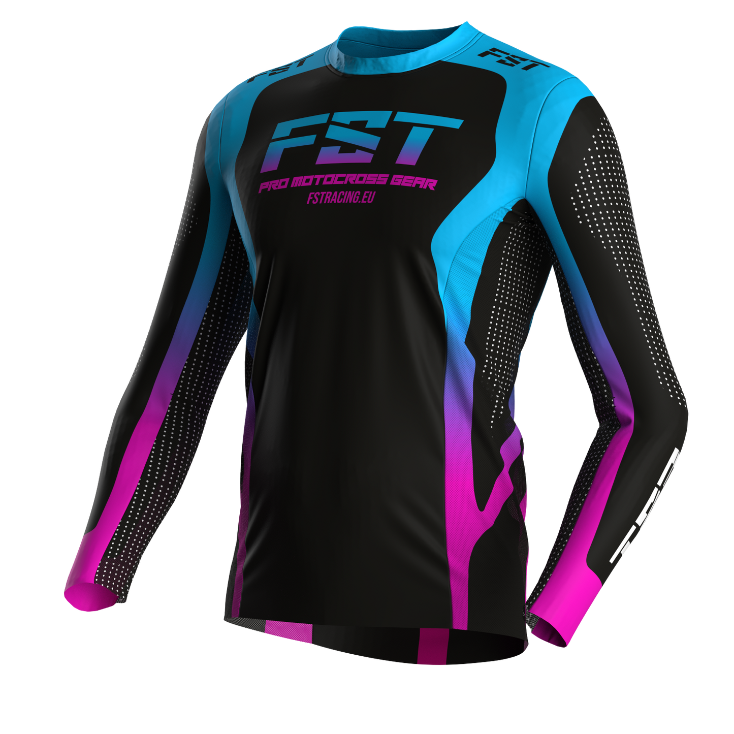 Motocross jersey PRO Nightlife - with mesh in sides