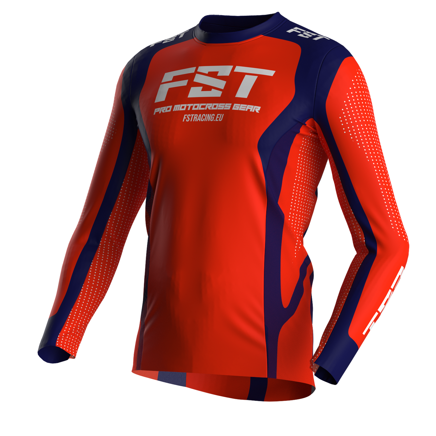 Motocross jersey PRO Red - with mesh in sides