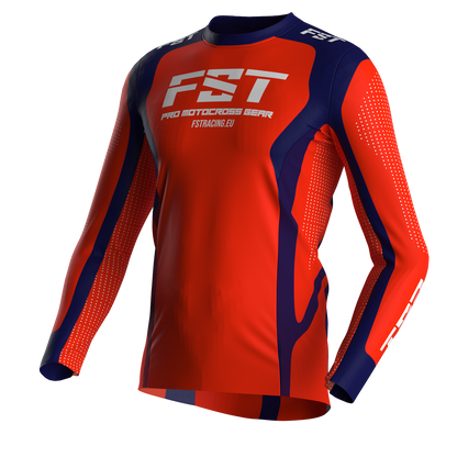 Motocross jersey PRO Red - with mesh in sides