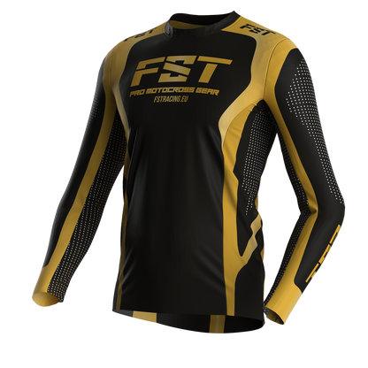 Motocross jersey PRO GOLD - with mesh in sides