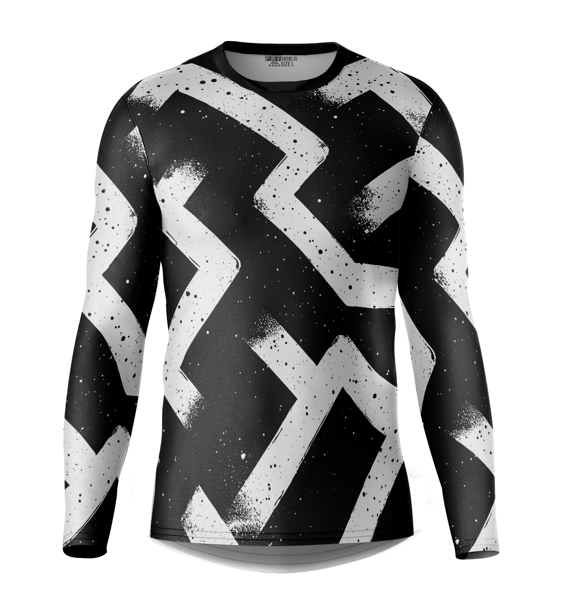 Fresh Black Pattern Motocross Jersey