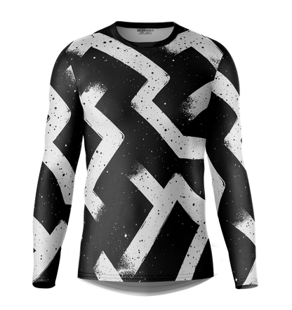 Fresh Black Pattern Motocross Jersey
