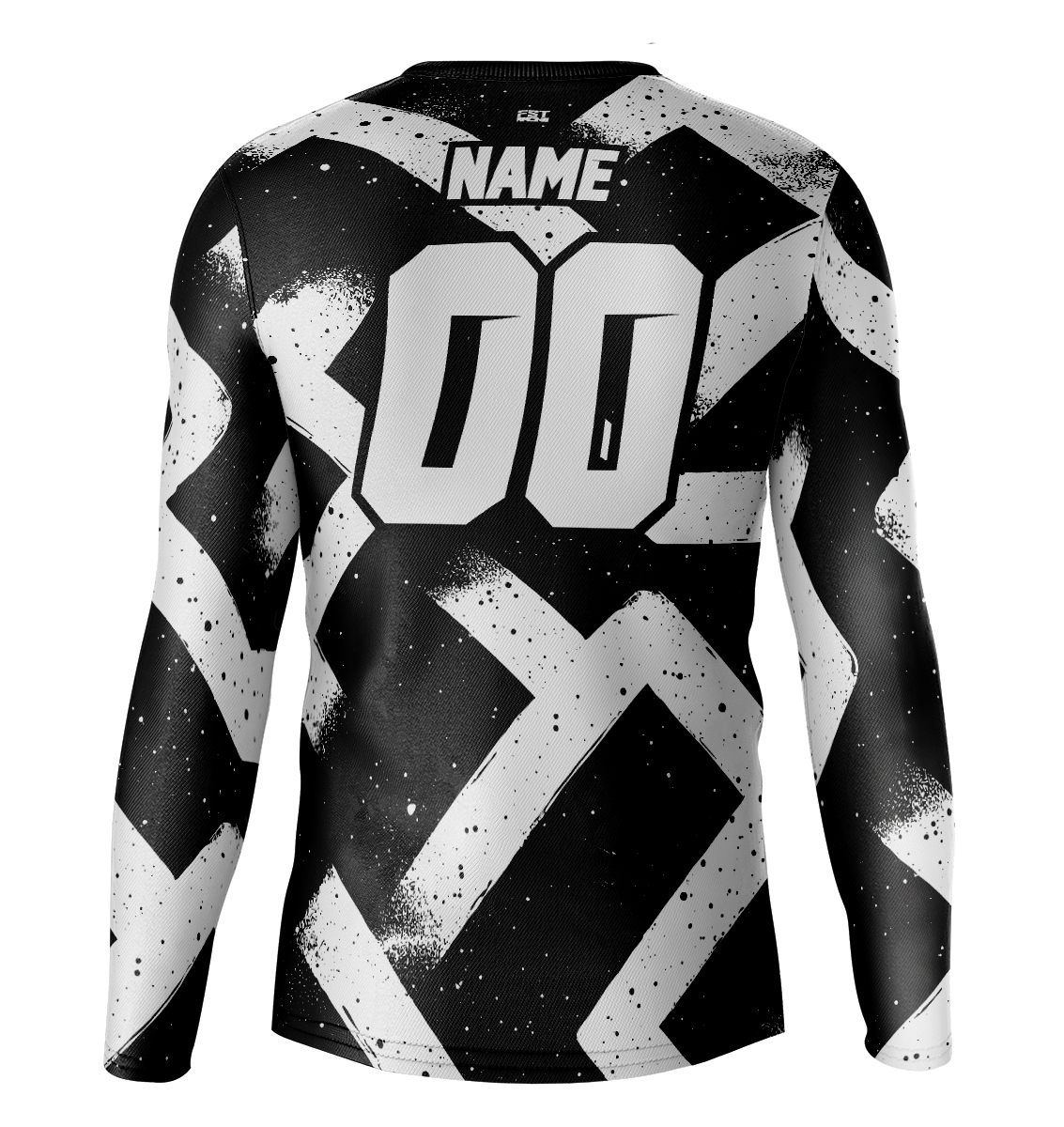 Fresh Black Pattern Motocross Jersey