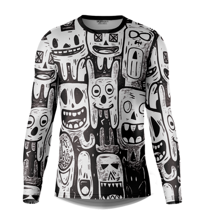 Fresh Black/White Pattern Motocross Jersey