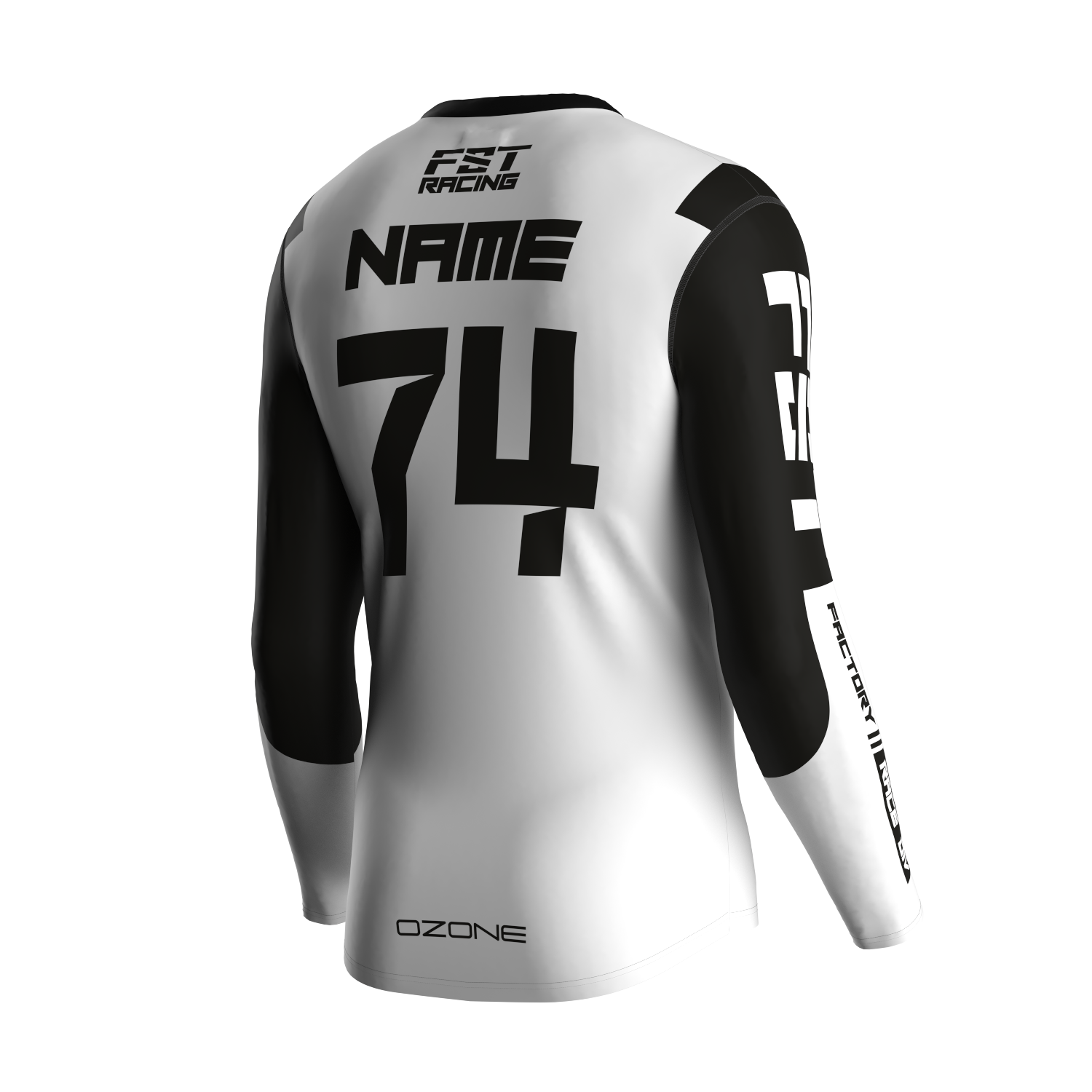 MX jersey slim fit NEON white