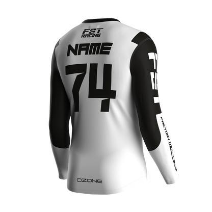 MX jersey slim fit NEON white