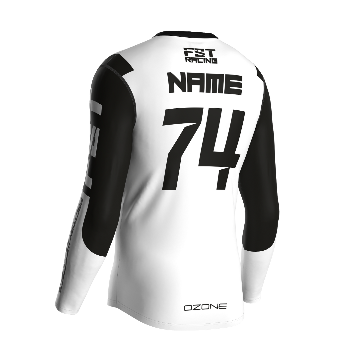 MX jersey slim fit NEON white
