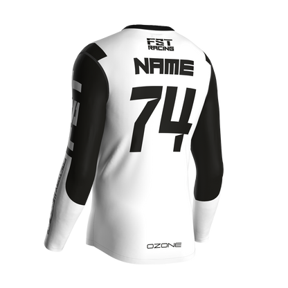 MX jersey slim fit NEON white
