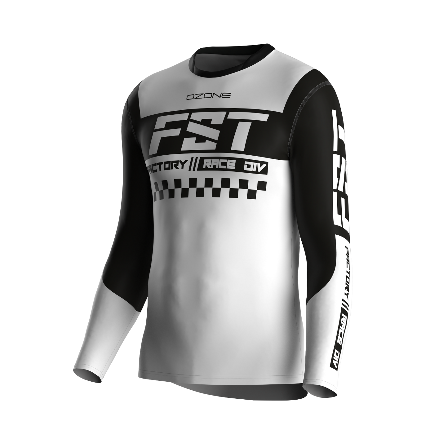 MX jersey slim fit NEON white