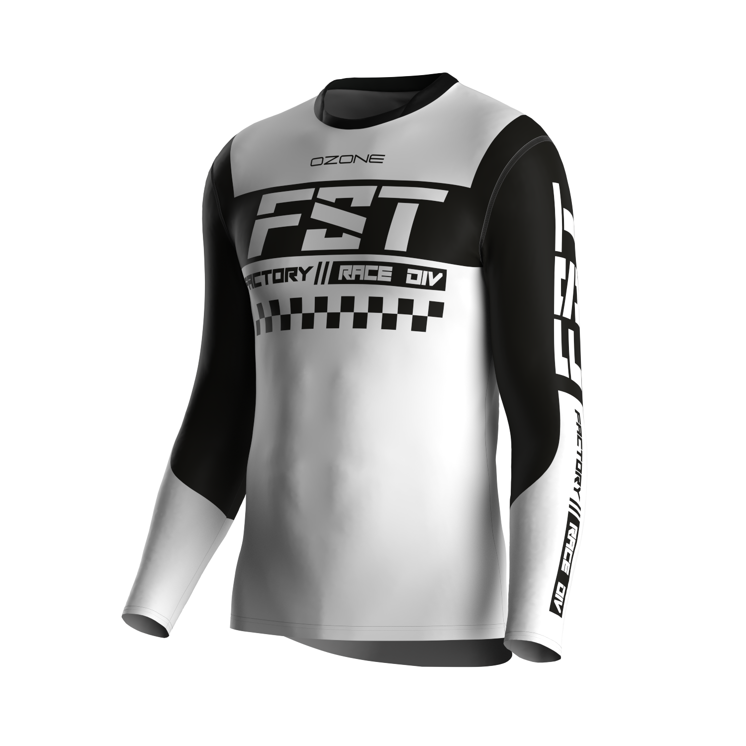 MX jersey slim fit NEON white