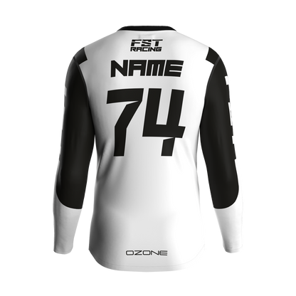 MX jersey slim fit NEON white