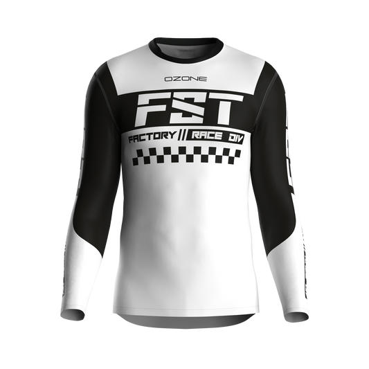 MX jersey slim fit NEON white