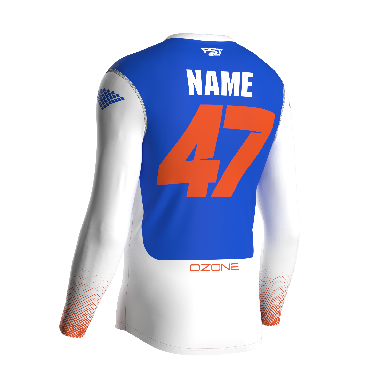 MX jersey slim fit OZONE blue orange