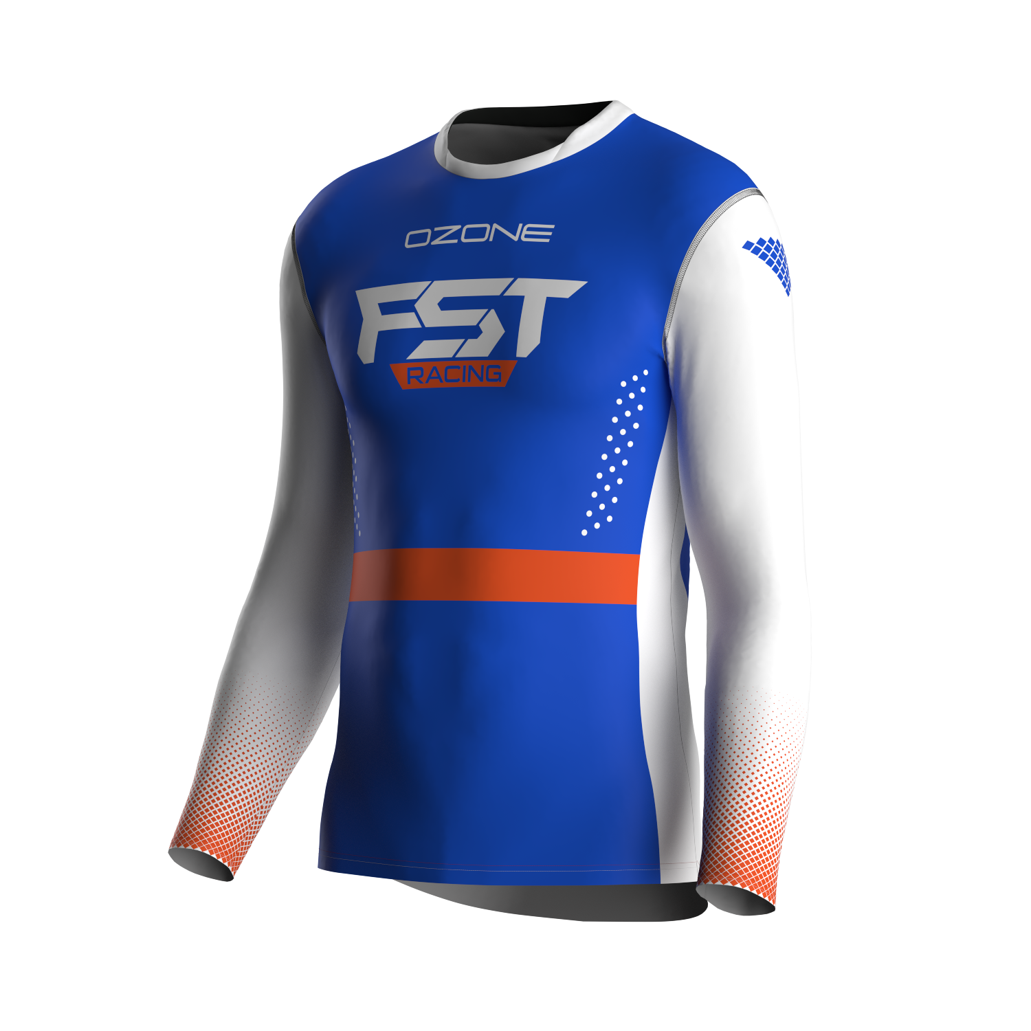 MX jersey slim fit OZONE blue orange