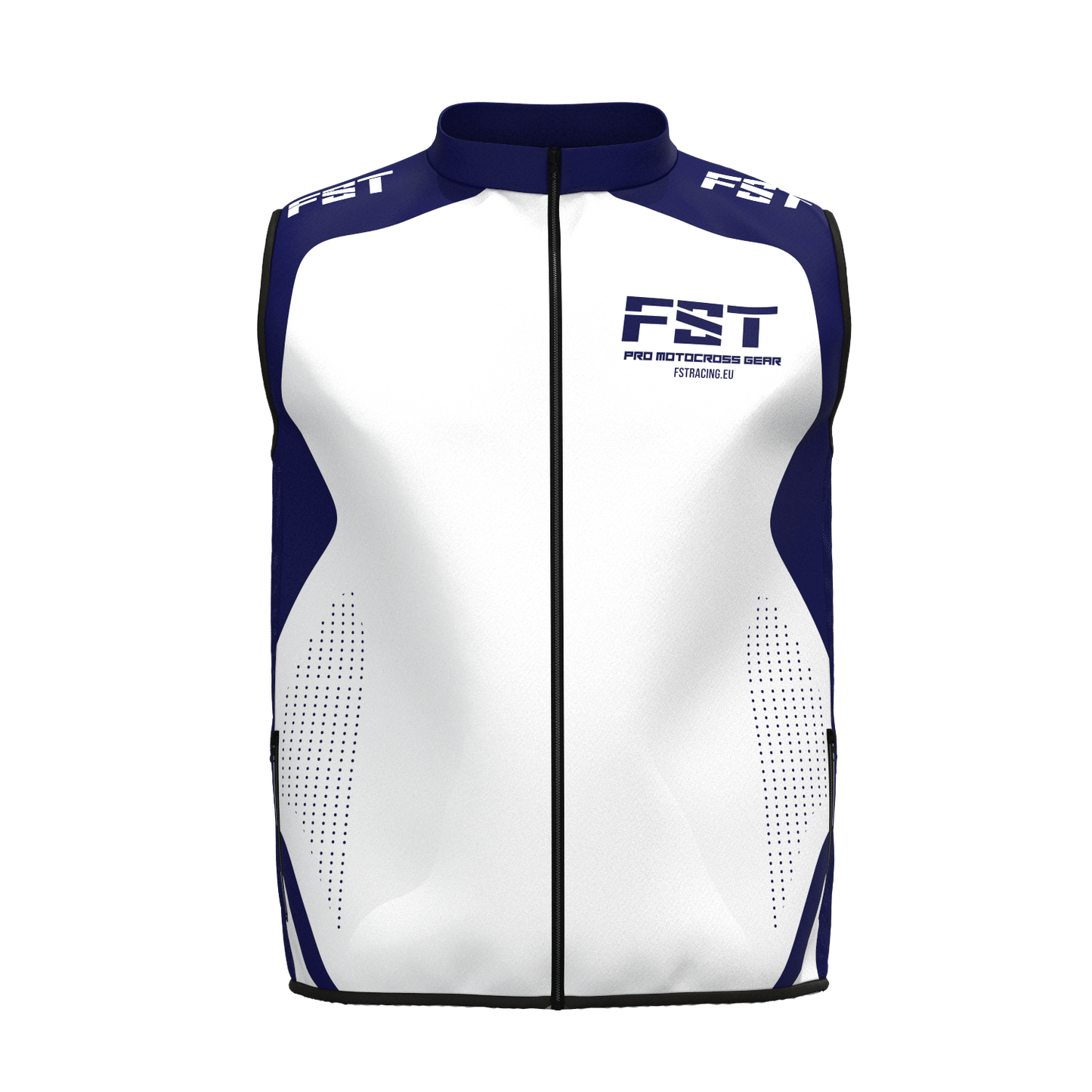 New! Motocross vest White/Blue