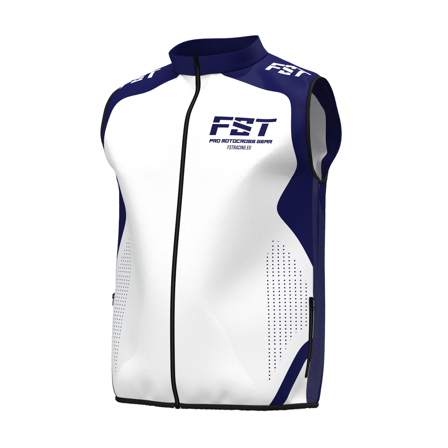 New! Motocross vest White/Blue