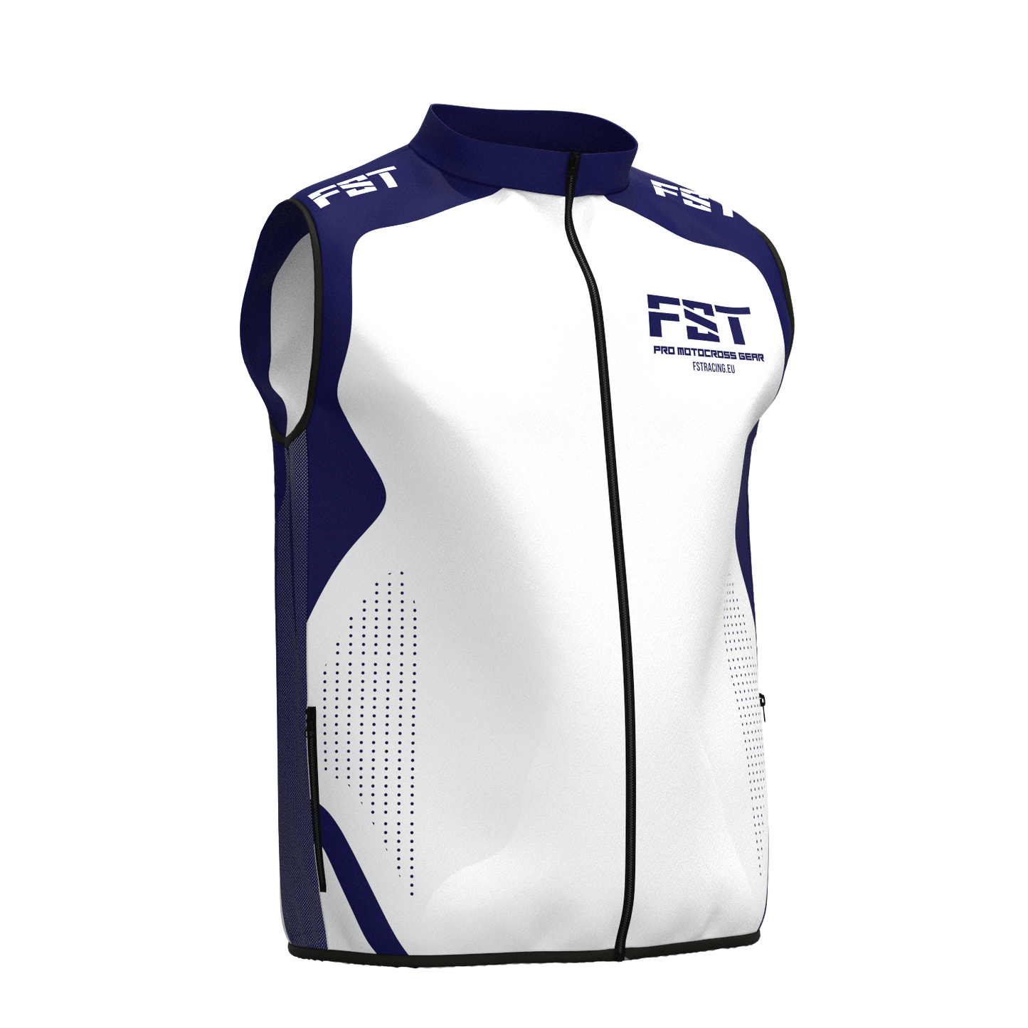 New! Motocross vest White/Blue