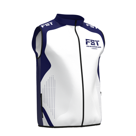 New! Motocross vest White/Blue