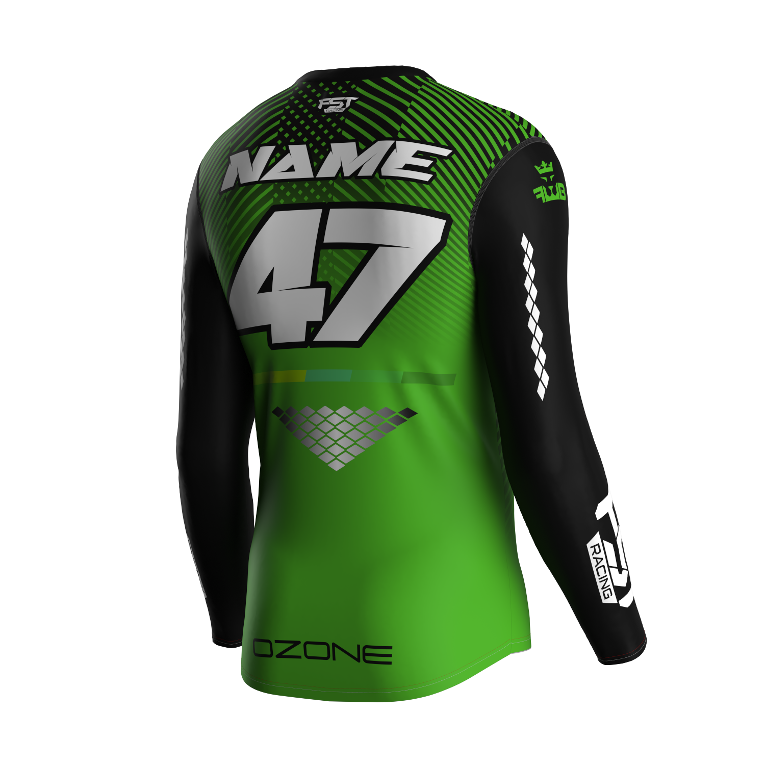 MX jersey slim fit OZONE green