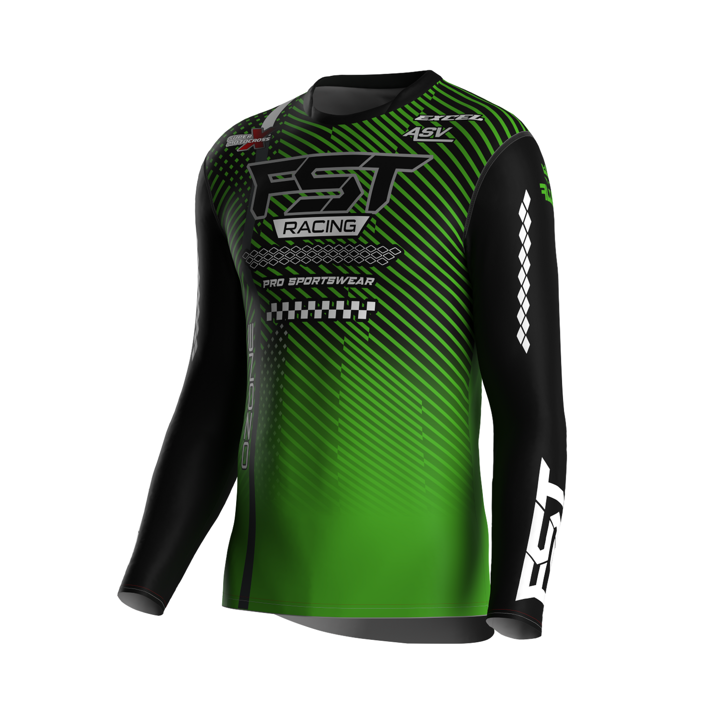MX jersey slim fit OZONE green