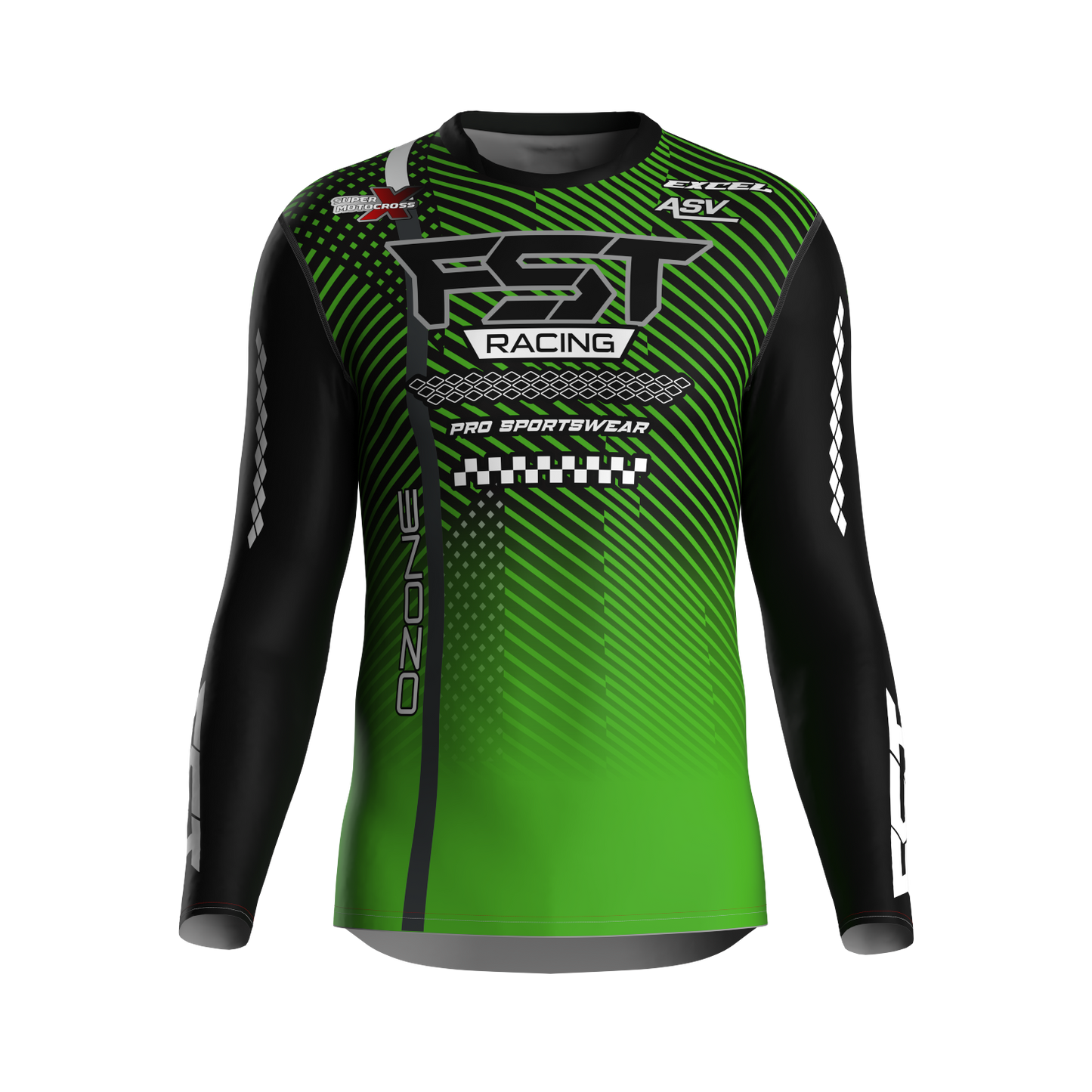 MX jersey slim fit OZONE green