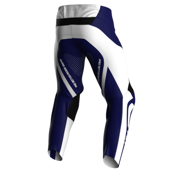 Motocross Pants - PRO White/Blue