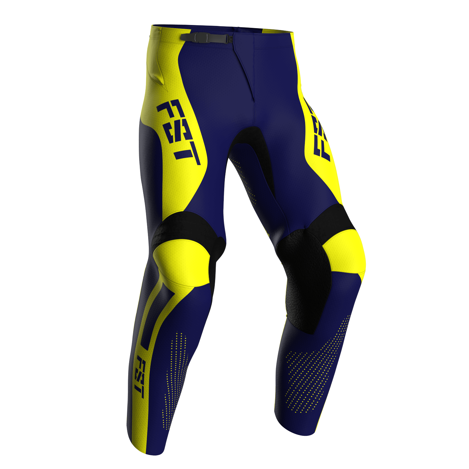 Motocross Pants - PRO Blue/Yellow - Image 1