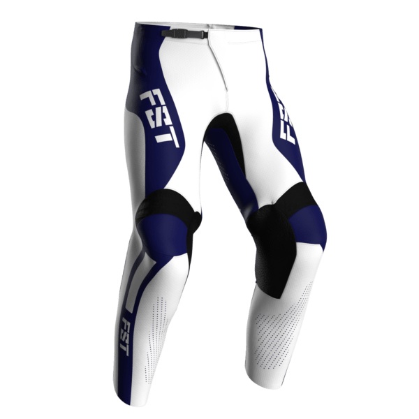 Motocross Pants - PRO White/Blue