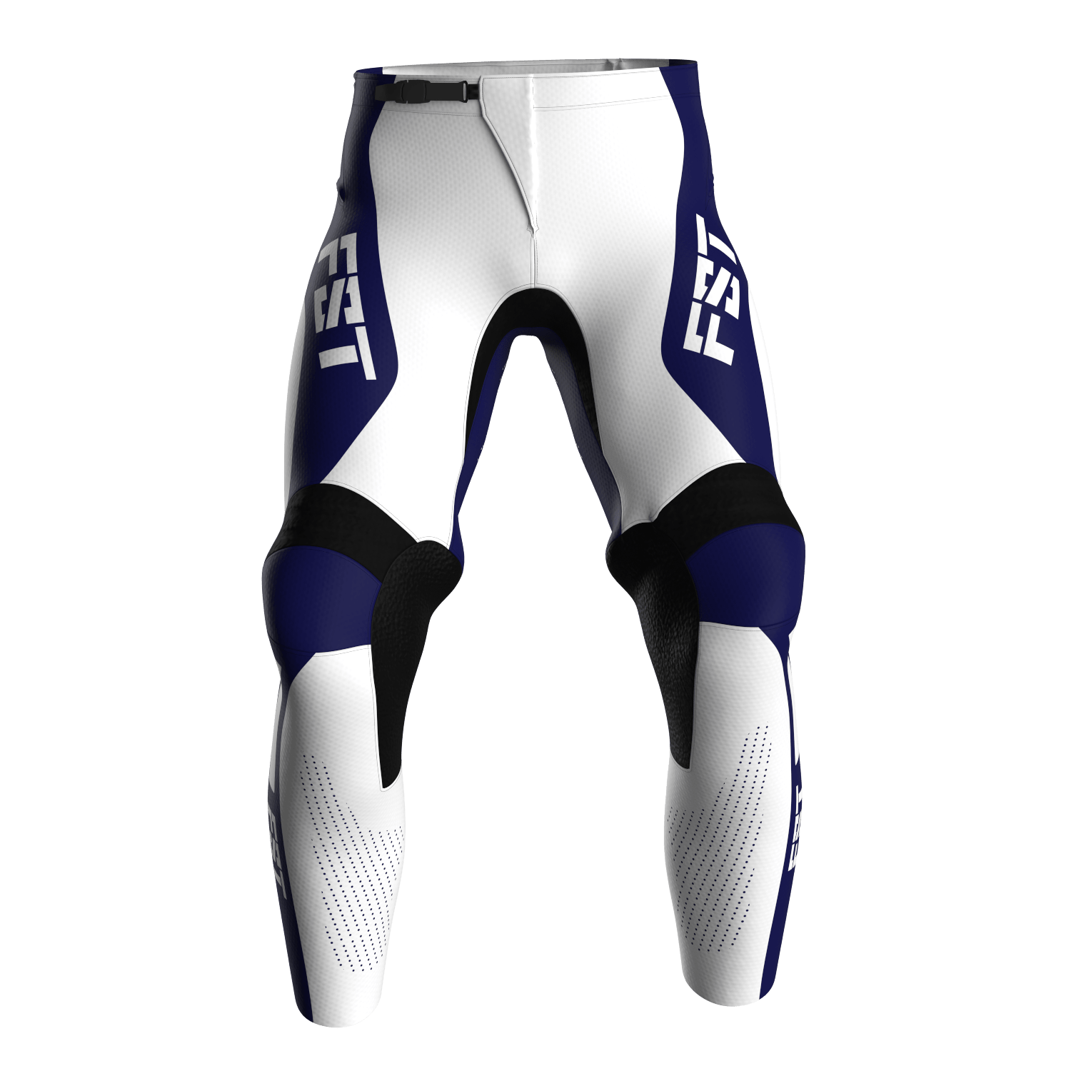 Motocross Pants - PRO White/Blue - Image 4