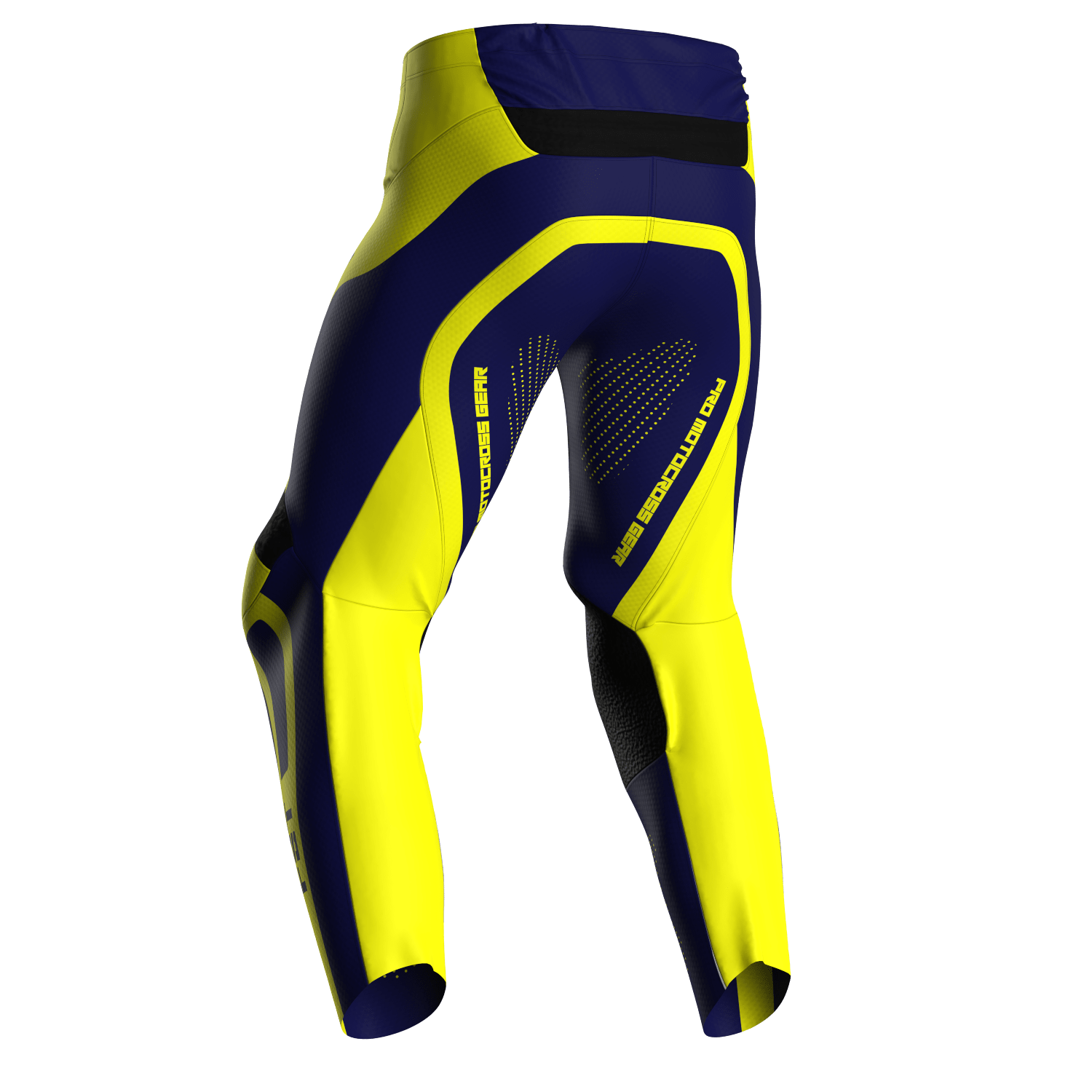 Motocross Pants - PRO Blue/Yellow - Image 2