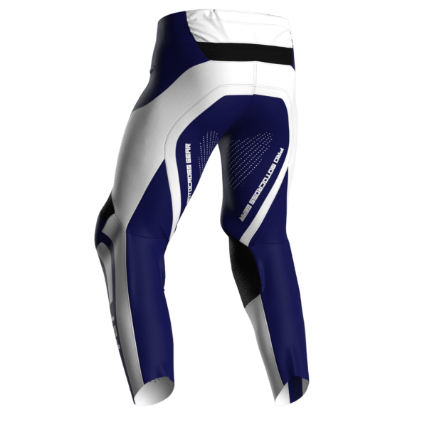 Motocross Pants - PRO White/Blue