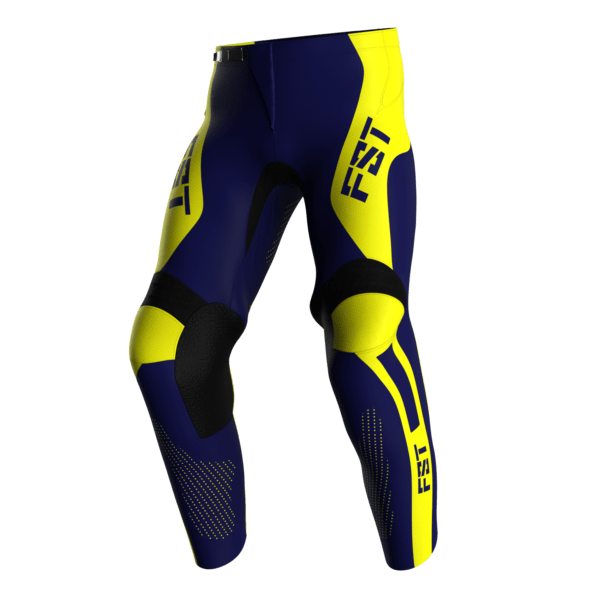 Motocross Pants - PRO Blue/Yellow