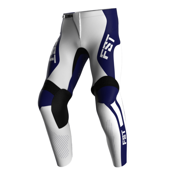 Motocross Pants - PRO White/Blue