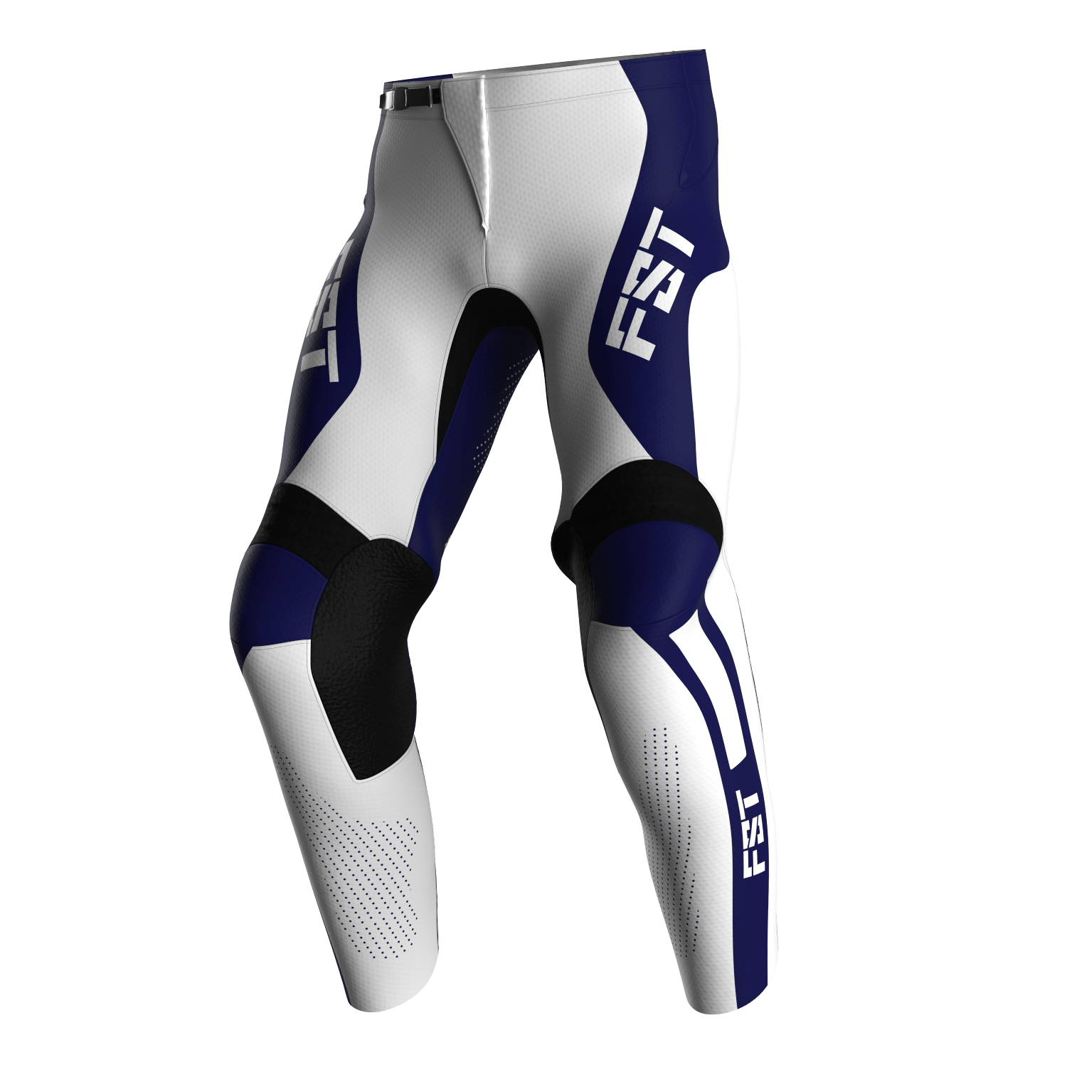 Motocross Pants - PRO White/Blue - Image 3