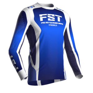 Motocross jersey PRO Blue/White