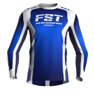 Motocross jersey PRO Blue/White - Image 6