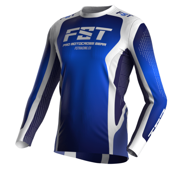 Motocross jersey PRO Blue/White