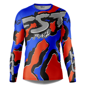 Rage Blue/Orange Motocross Jersey