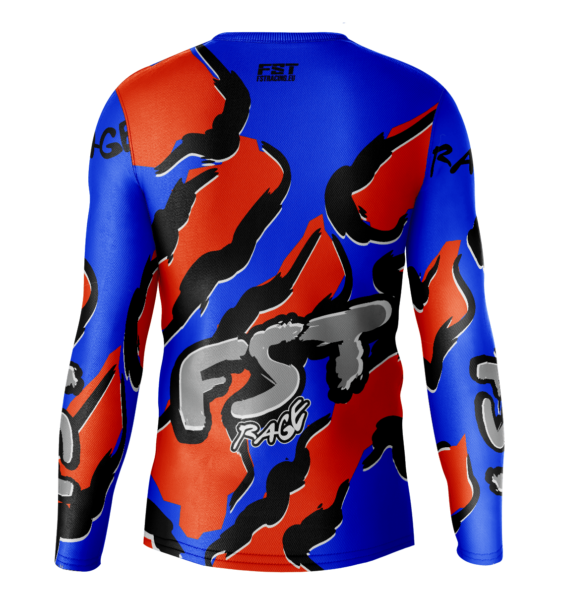 Rage Blue/Orange Motocross Jersey - Image 2