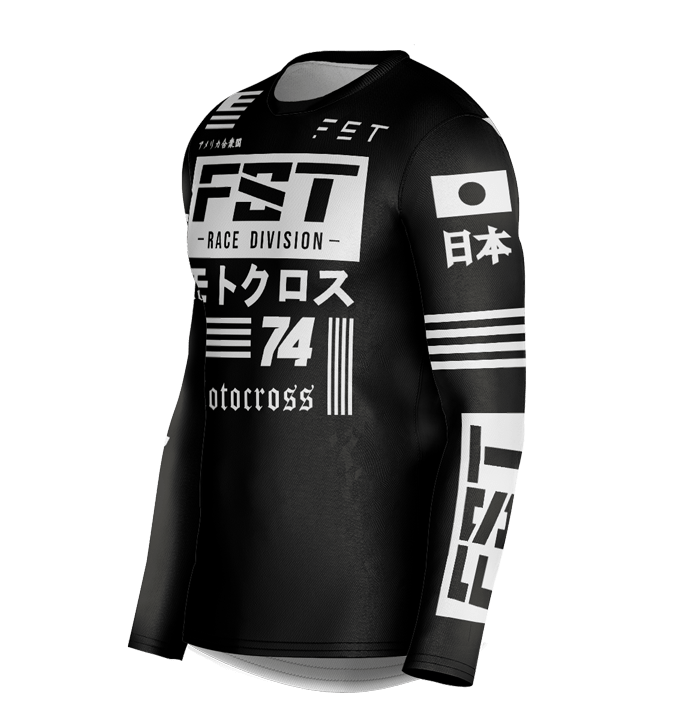 HERO MX JERSEY BLACK - CUSTOM Rider ID - Image 3