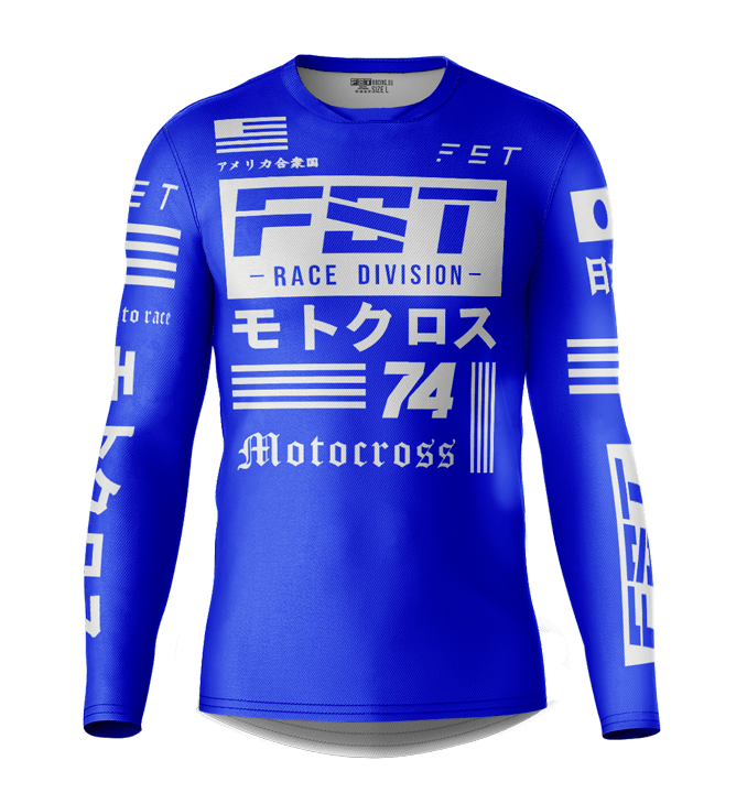 HERO MX JERSEY BLUE - CUSTOM Rider ID - Image 1