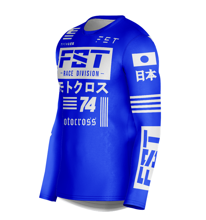 HERO MX JERSEY BLUE - CUSTOM Rider ID - Image 3